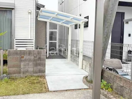 サイクルポート LIXIL ネスカR 駐輪場屋根 土間コンクリート