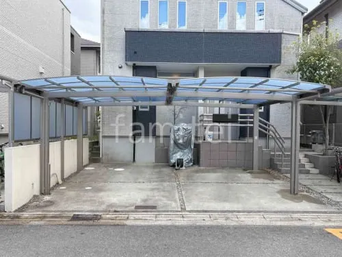 カーポート2台(M合掌) LIXIL フーゴA