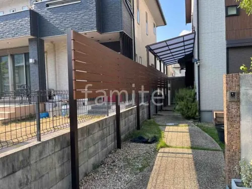 目隠しパネル 木調