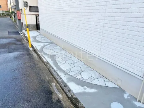 床石貼り 乱形石 石英岩