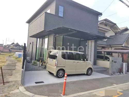 新築シンプル オープン外構