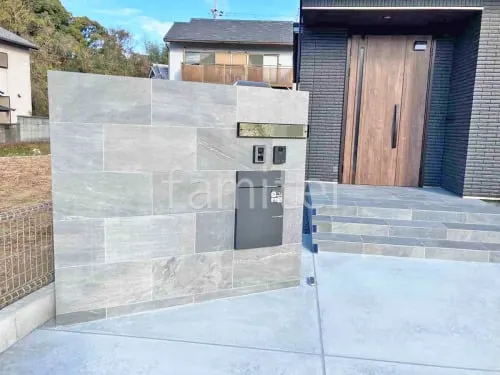 門柱 壁タイル貼り 施主支給 宅配ボックス ユニソン ヴィコDB100