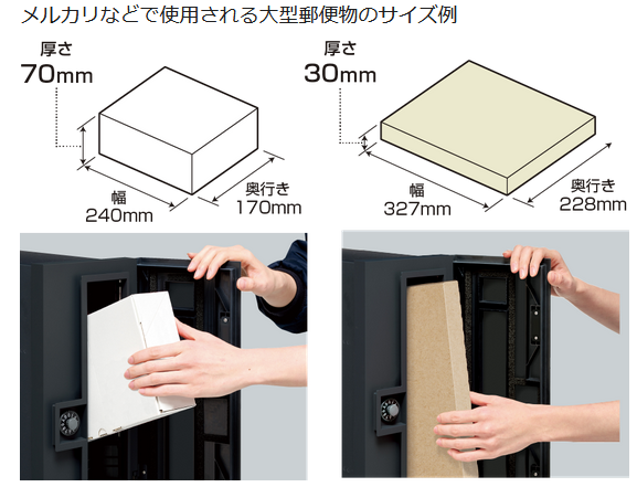 Panasonic　ポスト　パケモ-VL　投函口