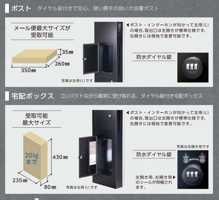 機能門柱　アドレスウォール　ポスト