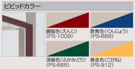後方柱カーポート　四国化成　マイポートNext　ビビッドカラー