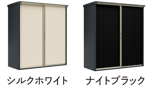 タクボ物置　アイボリーブラック