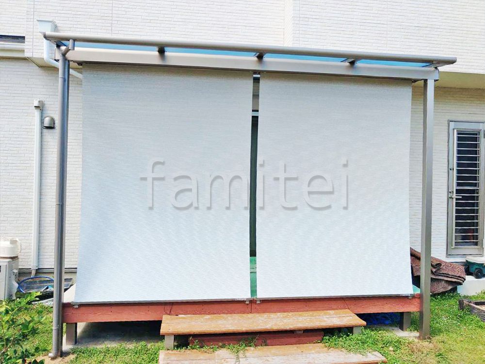 LIXIL　スタイルシェード　シェールグレー　施工例