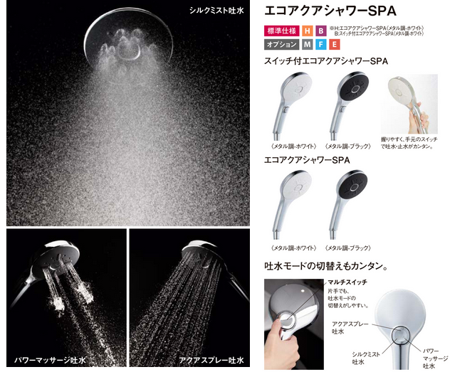 LIXIL　リノビオV　エコアクアシャワーSPA