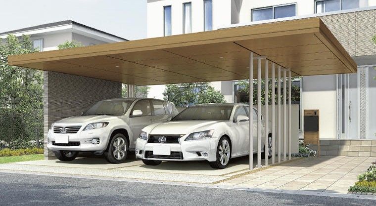 間口延長　LIXIL　Gルーフ　カールーフタイプ