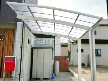 カーポート YKKAP レイナポートグラン 1台用(単棟) R型アール屋根