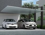 カーポートＳＣ後方柱回転納まり