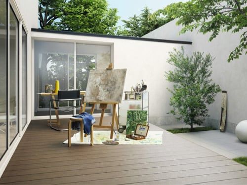 三協アルミ：人工木 ヴィラウッド 人工木幕板仕様 人工木ウッドの商品画像