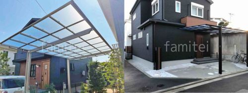 形で選ぶカーポートの施工例