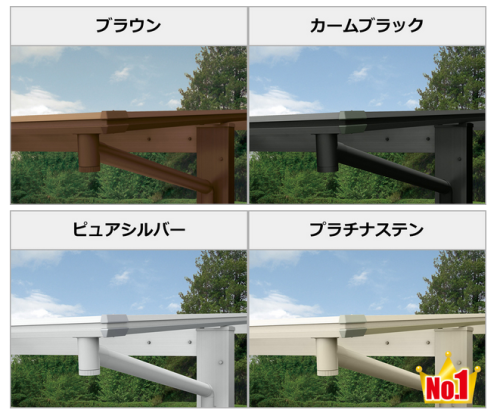 YKKAP：エフルージュEX FIRSTの本体色