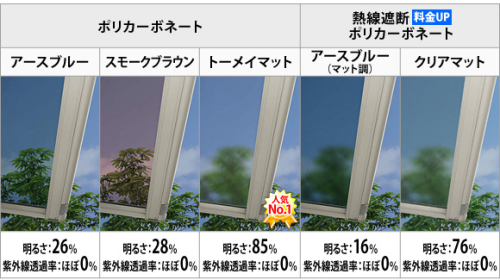 屋根色のカラーバリエーション