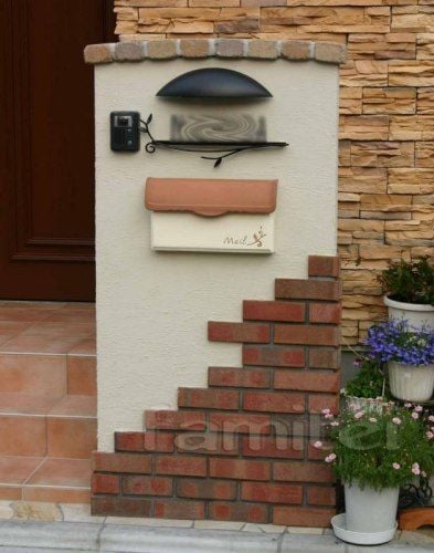 南欧風かわいい門柱