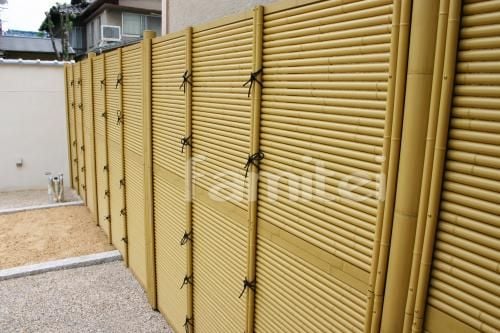 目隠しフェンス・・・エコ竹みす垣（タカショー）