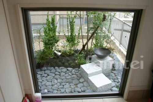 和風坪庭　坪庭施工例