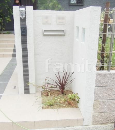 おしゃれ植栽　ベニドラ：外構 門柱前にも