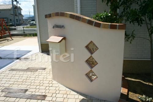 ガラスブロック門柱