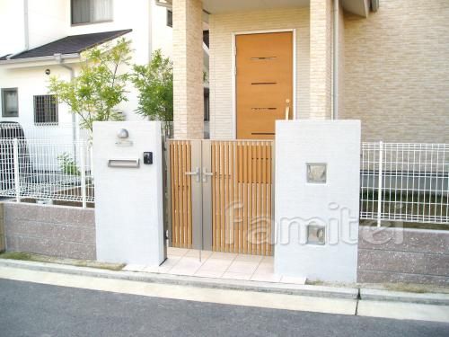 シンプル門扉：ライフモダン（TOEX）