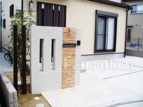 施工例：角柱でおしゃれシンプルモダン