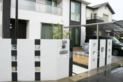 ガラスブロック　塗り壁　シンプル