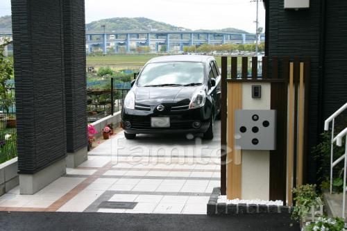 おしゃれ門柱　和風モダン