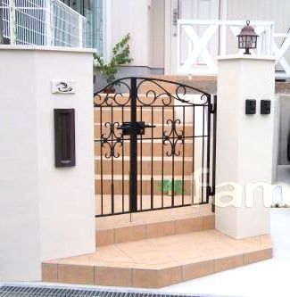 アルミ鋳物門扉 施工例