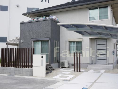 施工例：角柱でおしゃれシンプルモダン