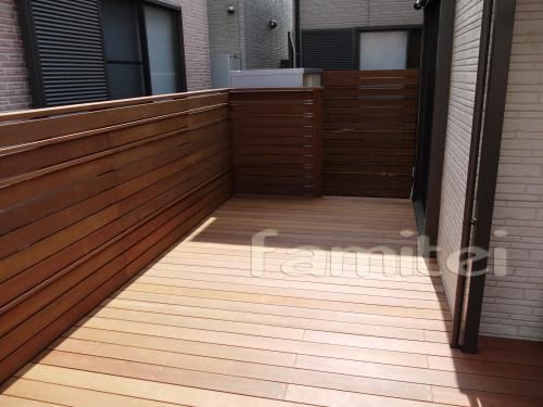 ウリン材 ウッドデッキ