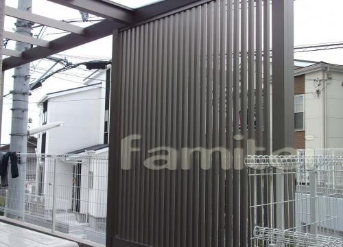 木調　格子　目隠し