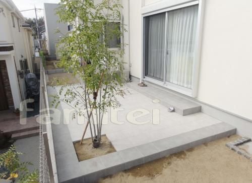 タイルデッキ施工例