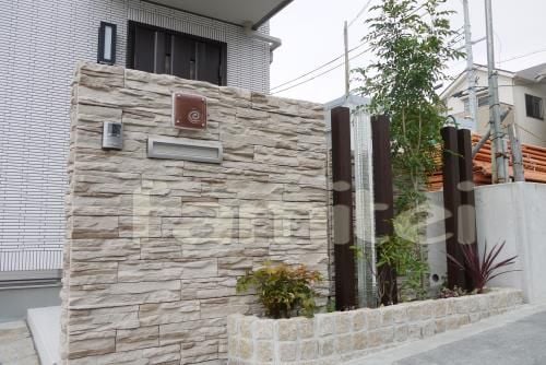 角柱おしゃれ外構 施工例