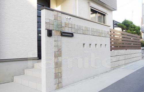 洋風門柱　施工例