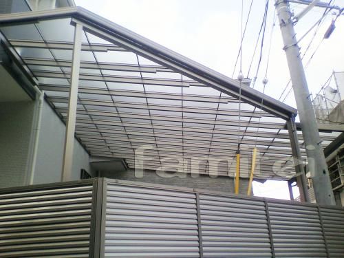 テラス屋根　特殊加工