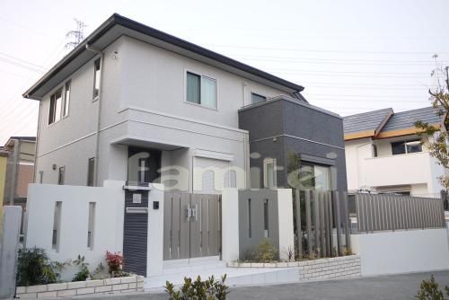 シンプル クローズ外構　施工例