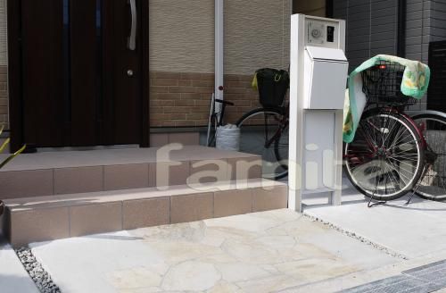 門柱施工例 機能門柱