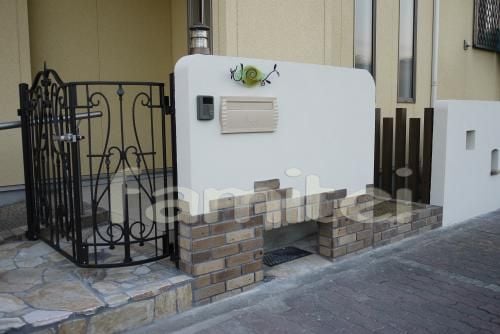 おしゃれデザイン門柱