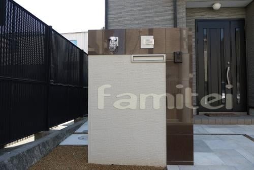 おしゃれデザイン門柱