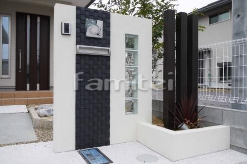 おしゃれデザイン門柱