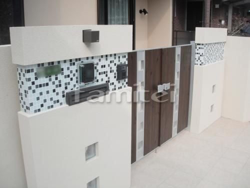 おしゃれデザイン門柱