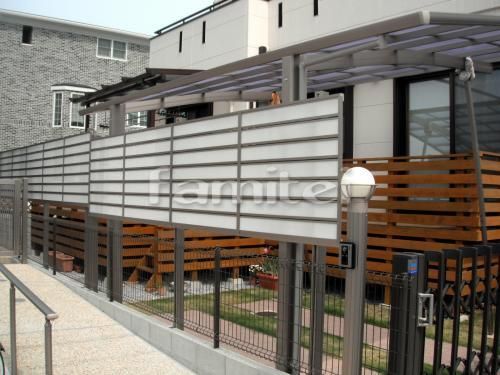 目隠しフェンス設置