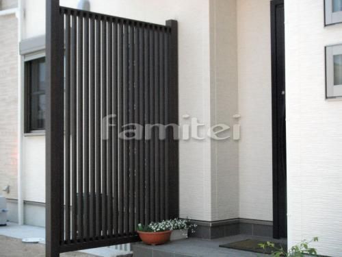 木調　格子　目隠し