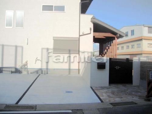 外構施工例　シンプル　オープン