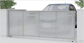 跳ね上げ式門扉　オーバードア