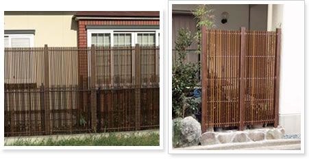 スクリーンンフェンス縞モダン グローベン