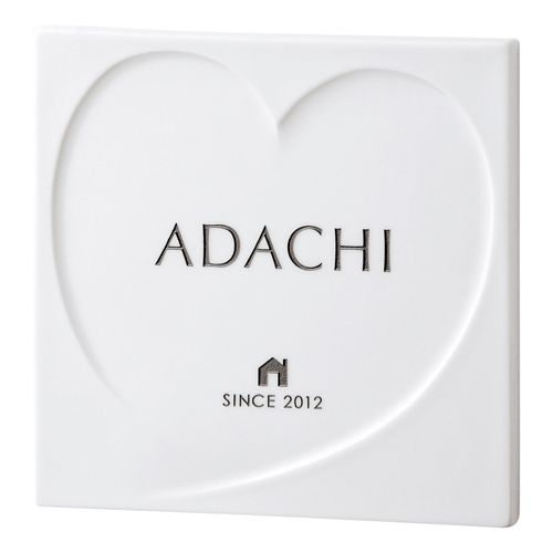 磁器モダン表札カーロ TC-61（toハート）