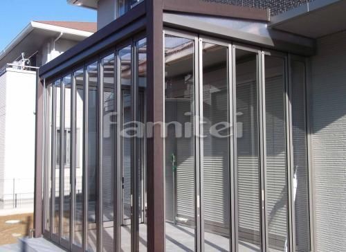 ガーデンルームZIMA LIXIL 木目調色