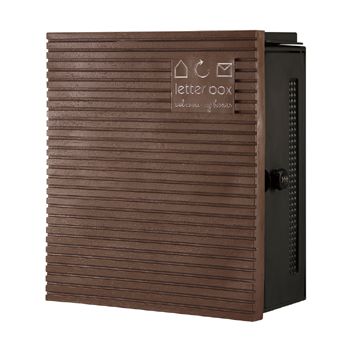 郵便受けポスト クーリエ　ウッド（ダークブラウン）
